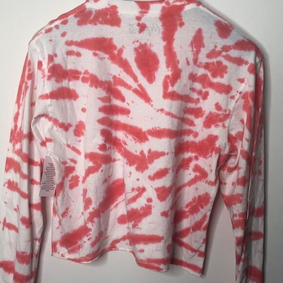 Coca-Cola Cropped long sleeve shirt tie dye girls size medium 7/9 - Picture 2 of 3